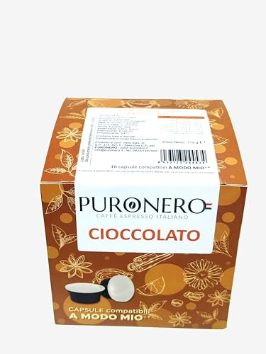 96 CAPSULE PURONERO AL GUSTO DI CIOCCOLATO COMPATIBILI CON LAVAZZA A MODO MIO