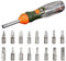 Multi Screwdriver, Magnetic Ratchet Screwdriver, Precision Repair Tools, Effortless Ratcheting, Strong Magnetic Tip, 21.5x4x4cm/8.46x1.57x1.57 Inches, for Repair Work