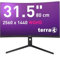 Terra 3285W HA 31,5 Curved Monitor - WQHD, VA, 180Hz, USB-C, HDMI, DisplayPort, HDR, FreeSync, altezza regolabile - Nero
