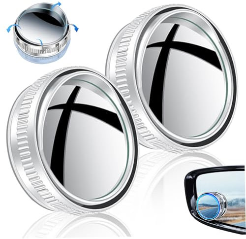 Miroir latéral Blindspot, 2pcs Blindspot Mirror pour la voiture à 360 ° Great angle avec aspiration pour le SUV de voiture
