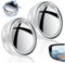 Miroir latéral Blindspot, 2pcs Blindspot Mirror pour la voiture à 360 ° Great angle avec aspiration pour le SUV de voiture