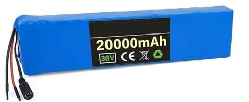 10S3P 36V 20Ah Batteria Al Litio Per Monopattino Elettrico Con 42V 2A Caricatore Batteria Per Bicicletta Elettrica Per Motore Di Auto Senza Pedali Skateboard Elettrico E Scooter 36V20ah,XT60