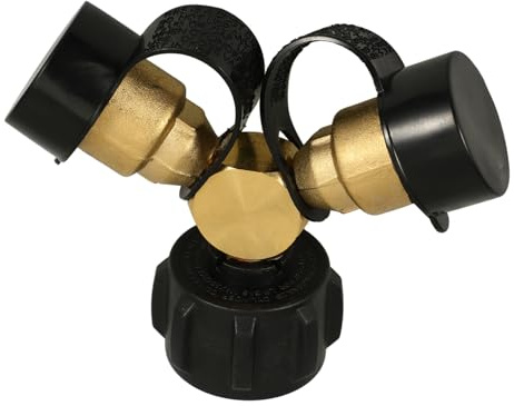 BESTonZON Flüssiggasadapter Für Gaskocher Campingkocher Wohnmobil Splitter Für Gastank Ohne Werkzeug Einfach Installieren