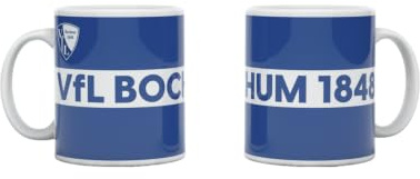 VfL Bochum Tasse 1848 – Offizieller Fanartikel Kaffeebecher – Keramik Becher für Fußball Fans – Bochum Geschenkidee – Bundesliga Fan Merch – Spülmaschinenfest