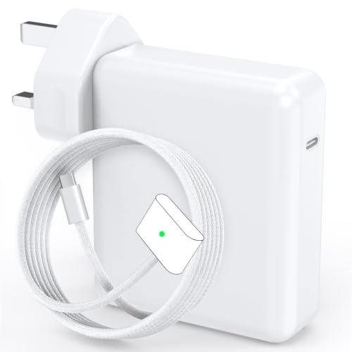 140W USB-C Power Adapter Charger for MacBook Pro 14/16, Air 13/15 M1-M5 | 140W replacement power adapter for 2021–2026 M1-M5 MacBook. Equipped with 2M magnetic charging cable and LED indicator.