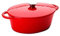 IBILI - Cocotte redonda oval 27x21 cm, Hierro fundido, Apta para induccion
