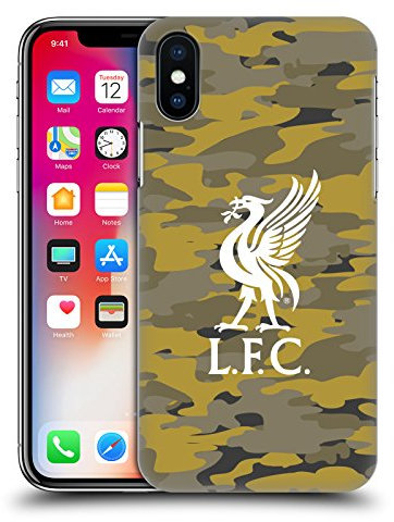 Head Case Designs Officially Licensed Liverpool Football Club Royal Colourways Liver Bird Camou Hard Back Case Compatible With Apple iPhone X/iPhone XS
