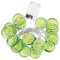 OSALADI Limetten-Lichterkette, 3 m, 20 LEDs, batteriebetrieben, Limetten-Lichter, Dekorationen für Terrasse, Zaun, Deck, Balkon, Camping, Batterien nicht im Lieferumfang enthalten