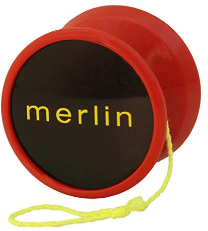Yoyo King Merlin Pro Yoyo mit Kugellager-Achse und extra Saite … (rot)