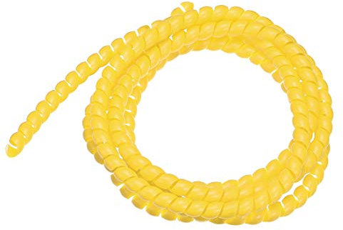 uxcell Flexible Spiral Tube Wrap Cable Management Sleeve 8mm X 10mm Computer Wire Manage Cord 2 Meters Length Yellow