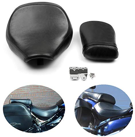 Bruce & Shark Sitzbanke Motorrad Sitz vorne hinten Kissensitz Set Passend für Suzuki Volusia Vl800 2001 2002 2003 2004 Vl 800