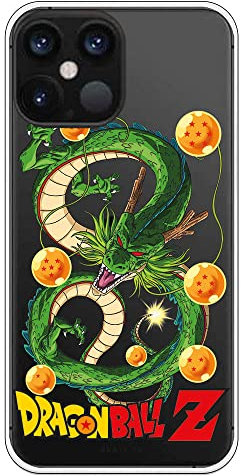 Personalaizer Original Case Compatible with iPhone 12 Pro MAX - Dragon Ball Z Design - Shenron and Dragon Balls - Transparent Flexible TPU Silicone Case