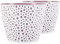 Tymar Pot de Fleurs, Pot de Plantes en Plastique, Lot de 2, Forme Ronde, VE01(ø 19cm, Rose poudré)