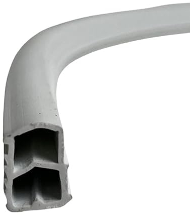 Stahlzargendichtung Farbe: weiß - Falz Türdichtung hilft gegen Zugluft, Lärm & Staub - Dichtungshöhe 16mm - Dichtungsbreite 12 mm - 5 Meter Länge (weiß)