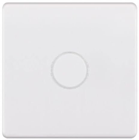 Selectric 5M-Plus Matt White 1 Gang 1000W 2 Way Dimmer Switch