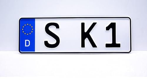Schilderkröten KFZ-Kennzeichen 520x110mm für Auto und Fahrradträger (340 x 110 mm)