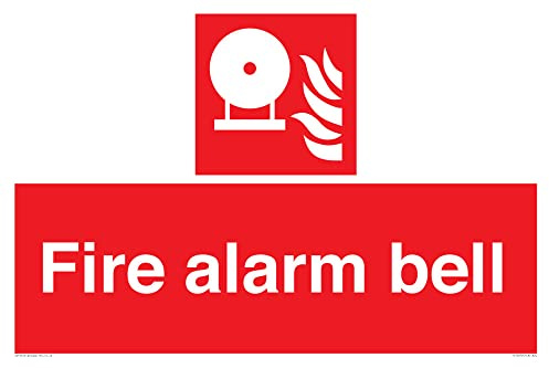 Feueralarm-Glocken-Schild – 600 x 400 mm – A2L