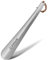 ZOMAKE Chausse Pied Métal, Long Chausse-pieds en Acier Inoxydable,Shoe Horn Metal pour Convient à Toutes Les Tailles de Pieds,30cm Chaussé Pied Avec Corde et Trous Suspendus