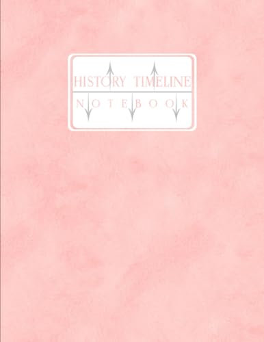 History Timeline Notebook: 278 Pages Graph Paper Journal for Recording History Major Events and Studies. Pink Matte Finish Cover