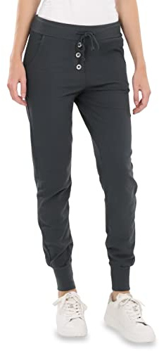 Malito - Damen Jogginghose im Classic Look - Sporthose in Unifarben - Baggy zum Tanzen - Sweatpants - Trainingshose 8021-G