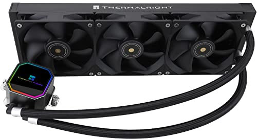 Thermalright Frozen Prism 360 Black CPU Liquid Cooler,Efficient PWM Controlled Pump 3300RPM,TL-E12 V2 Series PWM Fan×3,Water Cooling Computer Parts,for AMD AM4/AM5,Intel 1150/1156/1200/1700/2011