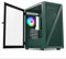 Vetroo M05 Army Green Compact Computer Case Micro ATX Mini ITX Type-C Ready Lucency 4mm Tempered Glass Mesh Panel Pre-Installed Rear 120mm Addressable RGB Fan 240mm Radiator Support