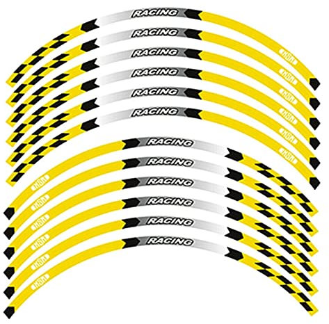 DIOTTI Tiras Adhesivas para Llantas de Moto Pegatinas para Motocicleta, Cinta Adhesiva para Rueda De Llanta De 17 para XSR 700 900 2016-2021 XSR700 XSR900 (Color : UN, Talla : 1 UK)