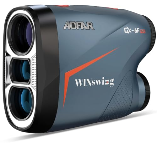 AOFAR GX-6F PRO Telemetro golf con Pendenza, 600Y, Telemetro a Scansione Continua, Blocco Bandiera Con Vibrazione Pulsata Per Le Competizioni, Lettura Di 0,2 Secondi, Versione Aggiornata