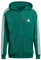 adidas Herren Essentials Fleece 3-Stripes Full-Zip Hoodie, Collegiate Green/White, M