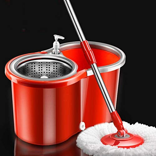 Secchio per mocio rotante a doppia azionamento da 360 gradi, mocio automatico per disidratazione a secco, telaio assorbente in microfibra