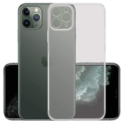 YOFO Back Cover for Apple iPhone 11 Pro Max (SlimFlexible|Silicone|Transparent|Camera Protection|DustPlug)
