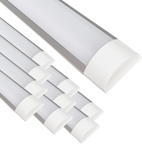 LED ATOMANT Pack 10x Pantalla Luminaria LED integrado, 120cm 40W, CCT (Selector de Color Blanco Calido, Neutro y Frio), 4000 lumenes