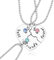 Peysaitr 3 Pcs Best Friend Necklace, Heart Puzzle Jigsaw Necklace, Matching Heart Friendship Necklace for 3 Girls, Pendant Necklaces Jewellery Gift for Women Girls Birthday Christmas