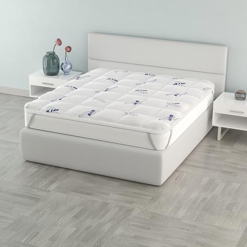 Topper Matrimoniale 160x195 cm Air Traspirante e Trapuntato per Massimo Comfort