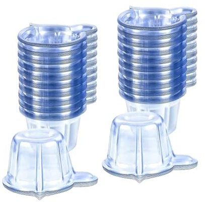 SinChic Urinprobenbecher,60 PCS 40ml Urinprobenbecher aus Kunststoff Transparent Messbecher DIY Mischen Rührbecher Urinbecher für den Ovulationstest Schwangerschaftstest pH-Test