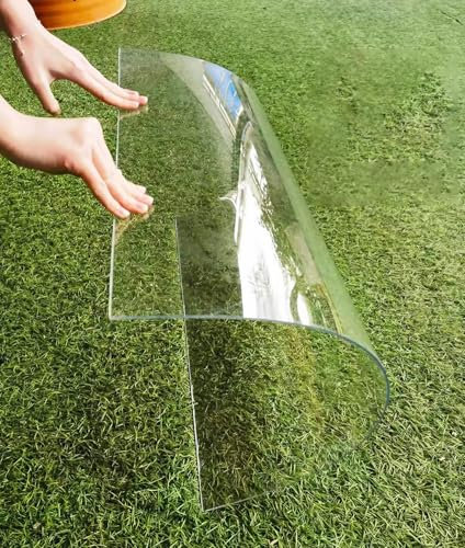 Planchas Policarbonato Placas Transparente, 1mm de Espesor Protección UV Paneles de Techo, Paneles de Techo Lluvia para Exterior, Policarbonato Placas para Puerta Exterior Invernadero Terraza(1x2m)