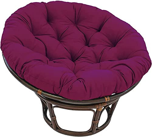 Generisch Round Tufted Seat Cushion Thickened Oversized Chair Pad Floor Cushion for Indoor and Outdoor Yoga Living Room Black 120 x 120 cm