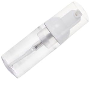 Botella dispensadora de espuma, portátil, transparente, removedor de maquillaje, botellas vacías espumosas, contenedor de cosméticos para hotel al aire libre, 40 ml