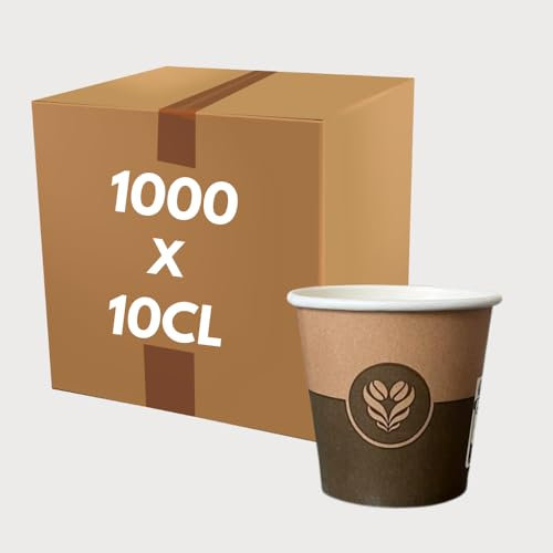 COVR Gobelet Carton Décor Café (10cl - 4oz / 1000 unités)