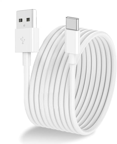 2-Pack 10FT USB A to USB C Charger Cable Fit for iPad Pro 13/11 inch (M4), iPad Pro 12.9/11, iPad Air (M2), iPad Mini 6, iPad 10th Gen, iPhone 16 16 Pro Max 16 Plus Charger Cable Replacement (White)