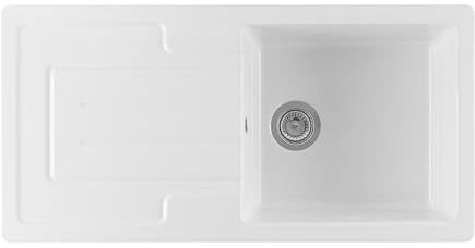 Verossi | Fireclay Kitchen Sink (1.0 Bowl with Drainer 1000x500mm)