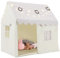 Kinder Spielhaus 'Kinderzelt' Indoor mit Matte & Lichtern, Zelt Kinderzimmer für Drinnen, Bettzelt & Spielzelt für Jungen & Mädchen, Beige, 125x90x123 cm