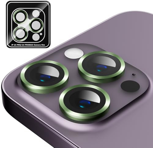 MINUUISCT Compatibile per iPhone 11 Pro/iPhone 11 Pro Max Proteggi Obiettivo della Fotocamera, Cover Proteggi Schermo per Fotocamera in Vetro Temperato Ultra HD Infrangibile,Verde