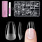 Venares Soft Gel Press on Nails Tips für Gelnägel, 120 Stück Kurze Coffin Nageltips für Gelnägel 12 Größen Fullcover Gel Nägel Tips für Nagelstudios Starter DIY