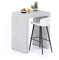 Moderner Hochtisch 90x60 Betonoptik grau Premium Qualität Made in Italy