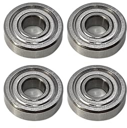 Edelstahl Kugellager 6x16x5 mm - S696A ZZ NIRO 4 Stück - rcbay | Miniatur Rillenkugellager AISI 440C rostfrei