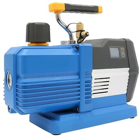 ZKLGS Vakuumpumpe, Vakuumpumpe, High-Limit-Digitalanzeige Intelligente Vakuumpumpe VRP-8Di 8L 0,55 kW 14,4 M3/h for große Klimaanlage R32/1234YF