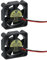 sourcing map 2 Pcs 3D Printer 3010 Cooling Fan, 24V 8500RPM 30 x 30 x 10 mm Hydraulic Bearing XH2.54 Extruder Cooling Fan with 30cm Cable 2 Pin Terminal for 3D Printer