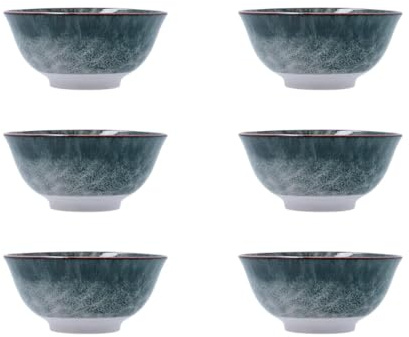 Bidasoa 6er Set Stela Schüsseln aus Porzellan 15 cm