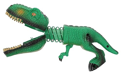 WEKAMOS Lustiger Teleskop Frühling Greifer Clip Kreatives Prank Spaßspielzeug für Partyspiel Manipulator Tiergriff Grün Dinosaurier